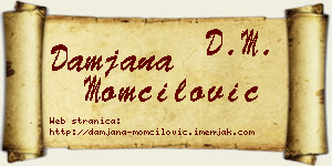 Damjana Momčilović vizit kartica